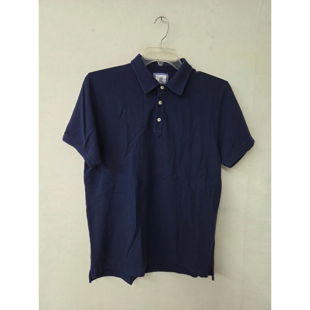 MJ Bale Chapman Polo Shirt Mens XL Navy Blue Pique Cotton Short Sleeve POL168S18